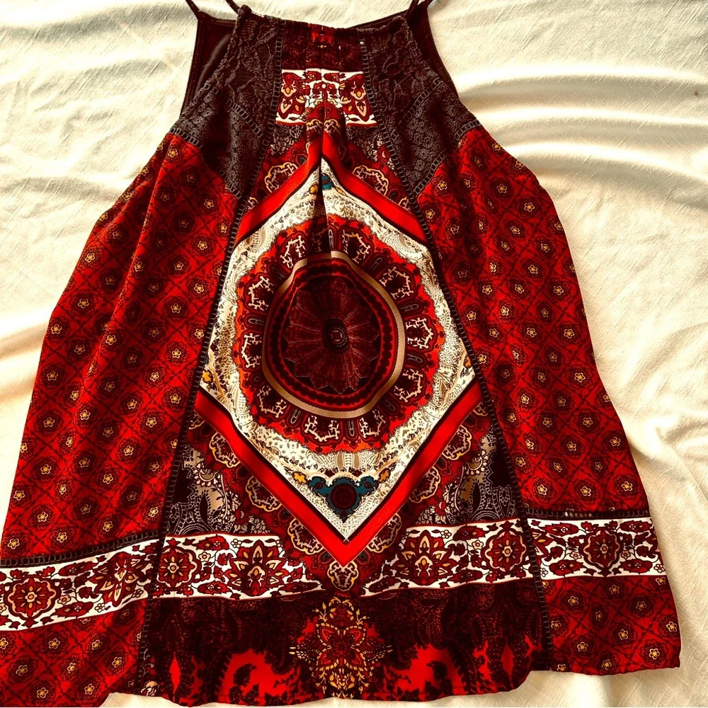 Skylar & Jade Boho Halter Look Top - Size Large - Picture 1 of 14
